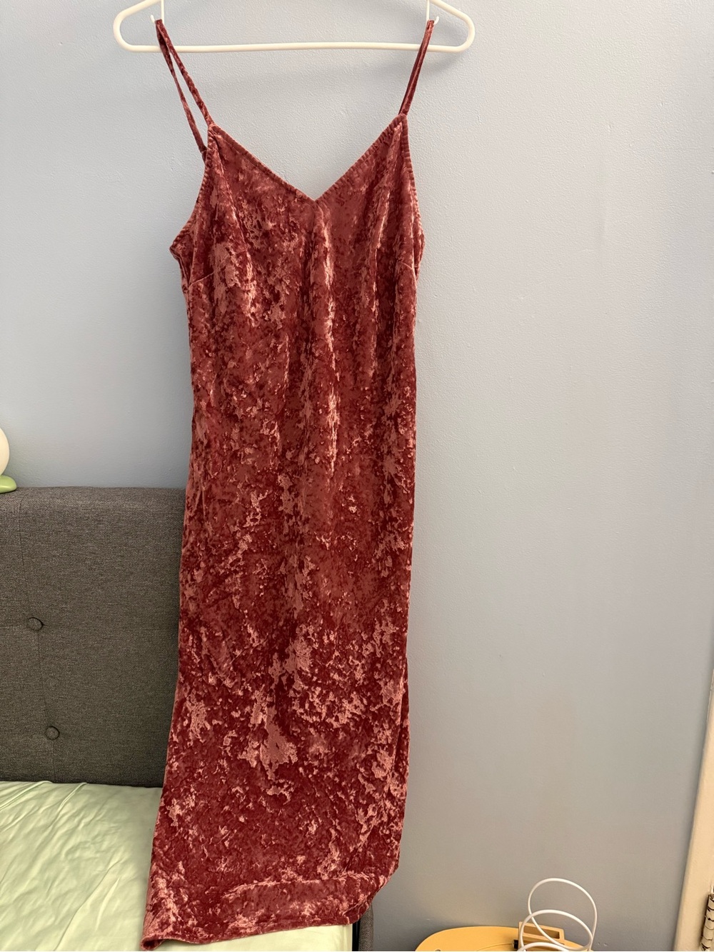 Lucky brand Velvet Slip Dress in Dusty Rose - Women's Spaghetti Strap Dress